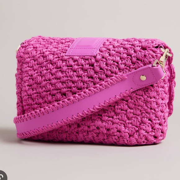 Ted Baker Maglila Knitted Crochet CrossBody Bag. - Picture 7 of 16